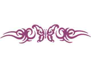  Butterfly Tribal 0 2 Decal Proportional