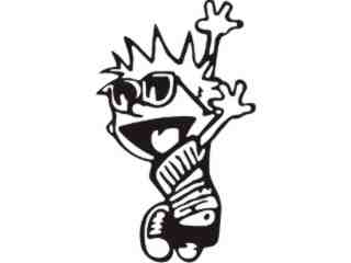  Calvin Dance With Joy Decal Proportional