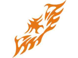  Flames Tribal Style_ 0 4 2 Decal Proportional