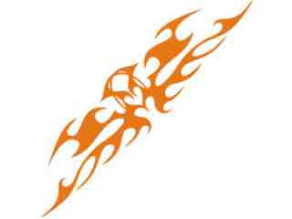  Flames Tribal Style_ 0 8 7 Decal Proportional
