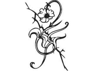  Flowers Tattoo_ 0 4 6 Decal Proportional