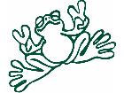  Frog Peace 2 Decal