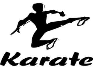  Karate Decal Proportional