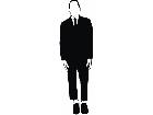  Man In Suit 1 3 Decal
