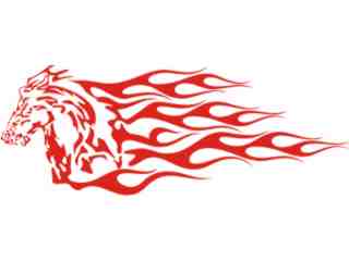  Mustang Horse Flame 0 5_ A F 1 Decal Proportional