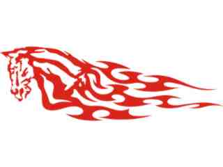  Mustang Horse Flame 0 8_ A F 1 Decal Proportional