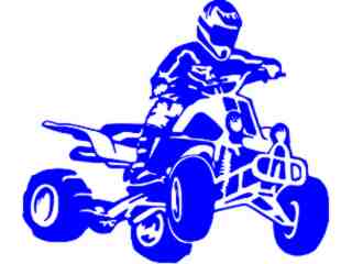  Quad Rider Male Decal Proportional