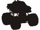  Silhouette Monster Truck Decal