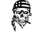 Skull Patriot Decal