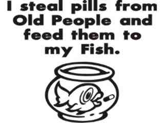  Steal Pills Fish Decal Proportional