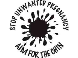  Stop Pregnancy Decal Proportional