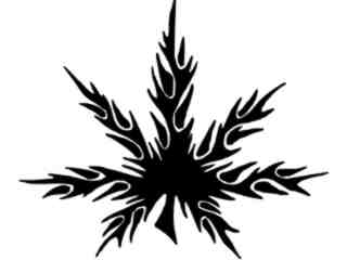  Weed Tribal Decal Proportional