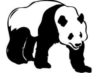  Wild Animals_ Panda Bear_ P A 1 Decal Proportional