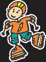 Rollerblading Family Sticker Boys Boys Family Sticker