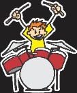Drummer Family Sticker Boys Boys Family Sticker