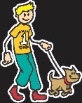 Dog Walking Family Sticker Dads Dads Family Sticker
