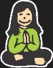 Praying Family Sticker Girls Girls Family Sticker