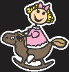 Horse Rocking Family Sticker Girls Girls Family Sticker