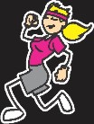 Jogging Family Sticker Moms Moms Family Sticker
