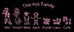 The Ass Family Sticker