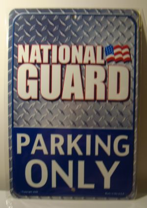 National Guared Parking Only license plate