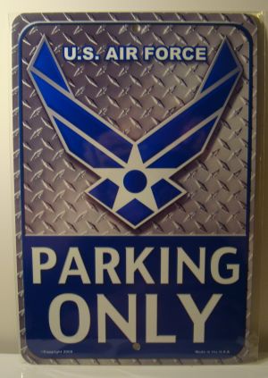 U.S. Air Force Parking Only license plate