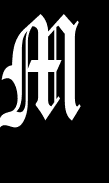 Monogram Decal Letter "M"