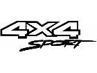  4 X 4 Sport Decal