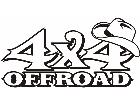  4x 4 Cowboy Decal