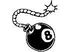  8- Ball Bomb Decal