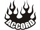  Accord Flame Up Decal