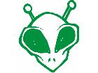  Alien Antenna Decal