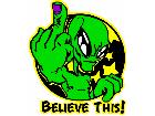  Alien Believe Finger G D 1 Decal