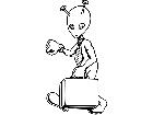 Alien Business Man 0 5 9 V A 1 Decal