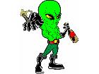  Alien Drink N Smoke G D 1 Decal