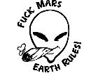  Alien Mars Decal