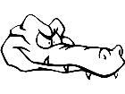  Alligator Head M B 1 Decal