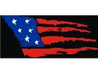 American Flag Rough C L 1 Decal