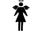  Angel Bathroom Decal