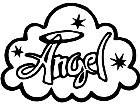  Angel Cloud Word Decal