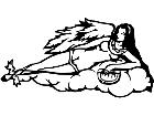  Angel Harp Decal