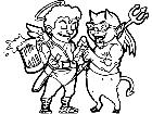  Angel N Devil Party Decal
