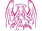  Angel Pray 2 Decal