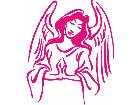  Angel Pray 3 Decal