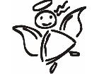  Angel Scribble Decal