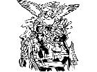  Angel With Kids Decal