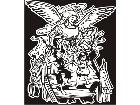  Angel With Kids Decal