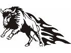  Animal Flames Buffalo 0 8 9b A F 1 Decal