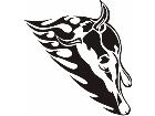  Animal Flames Bull Steer 0 1 2b A F 1 Decal