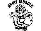  Army Muscle Flex Decal